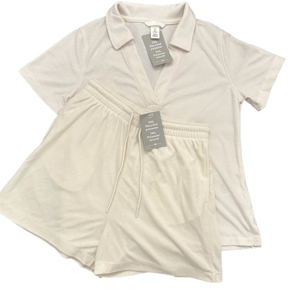 * 𝑺𝑶𝑳𝑫 * MATCHING TERRY CLOTH LOUNGEWEAR SET - Picture 1 of 3